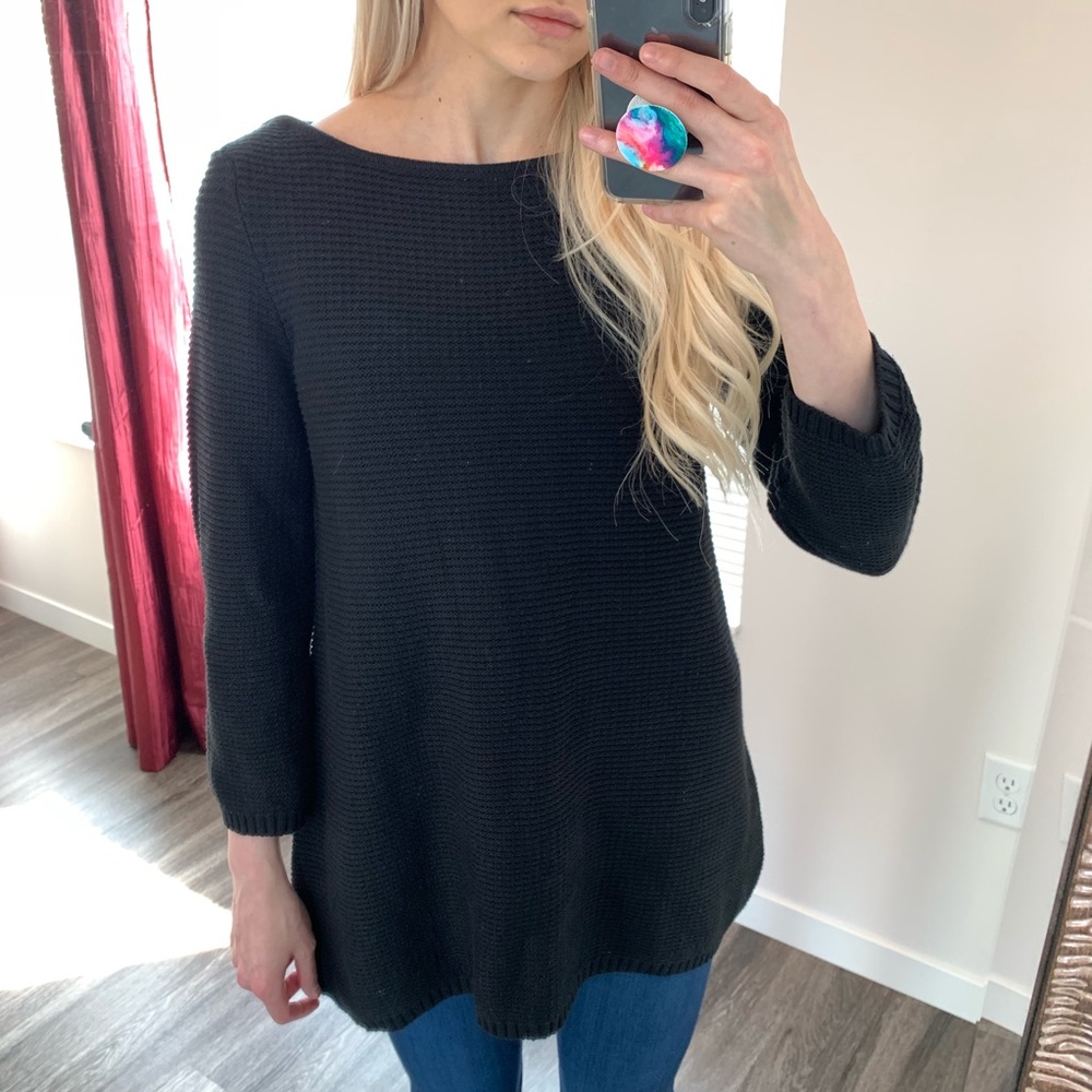 H&M Black Tunic Sweater